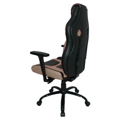 Cadeira Gamer Com Almofada Linha Gamer Racing Bege