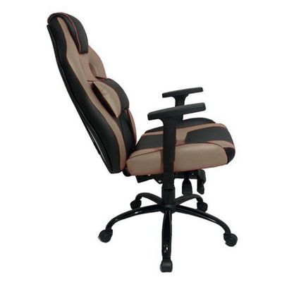 Cadeira Gamer Com Almofada Linha Gamer Racing Bege