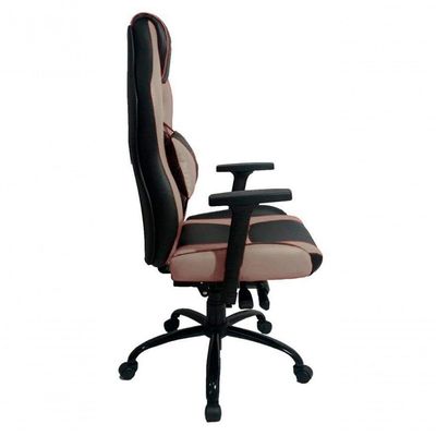 Cadeira Gamer Com Almofada Linha Gamer Racing Bege