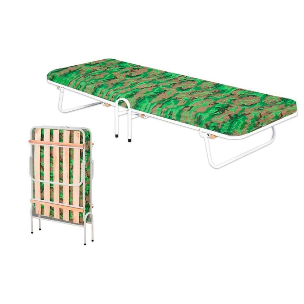 Cama Dobrável Solteiro  Primoart/Bonan Branco - Primoart