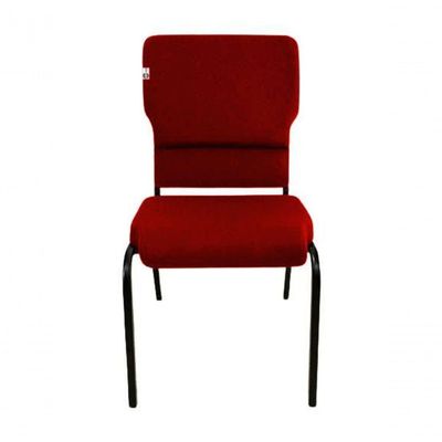 Cadeira Empilhável Para Igrejas Evangélicas Linha Church Vermelho