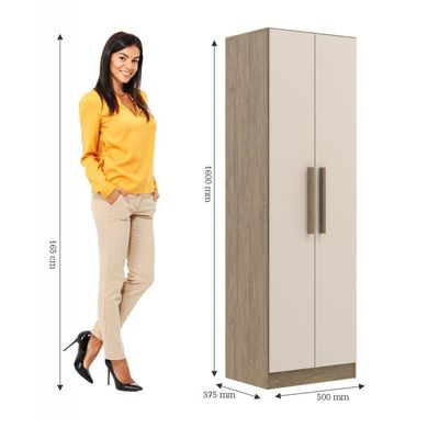 Armário Multiuso 2 Portas Rp1206 Wood Cristalo Decibal Wood