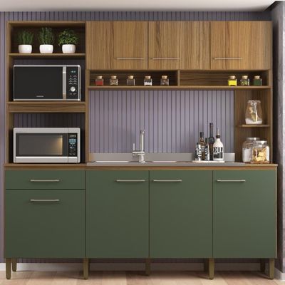 Cozinha 7 Portas E 1 Gaveta Co1516 Ipe Arbo Decibal Ipê|arbo