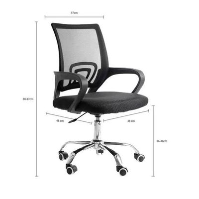 Cadeira De Escritório Tela Mesh Begonia Ergonômica Giratória