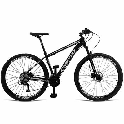 Bicicleta Aro 29 Cripto 27 Marchas Freio Hidráulico Trava-k7 - Preto-prata - 19" Preto-prata