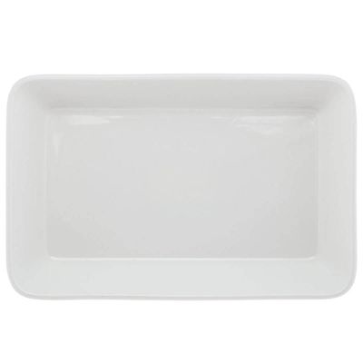 Conjunto 6 Travessas de Porcelana para Restaurante Buffet 1,2 litros Linea Lyor Branco