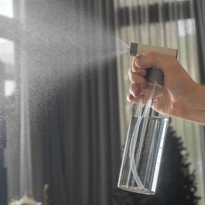 Kit Limpeza Doméstica 3 Peças Borrifador 500ml Rodo Escovão Bege Flow Ou