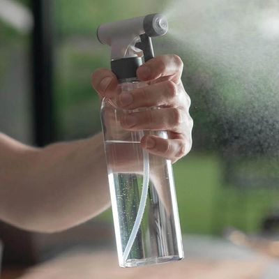 Kit Limpeza Doméstica 3 Peças Borrifador 500ml Rodo Escovão Bege Flow Ou