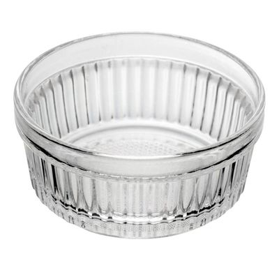 12 Ramequins de Vidro Lyor 90ml Porta Molho Petiscos Temperos em Relevo