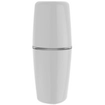 Porta Escova de Dentes e Creme Dental com Tampa para Banheiro OU Branco