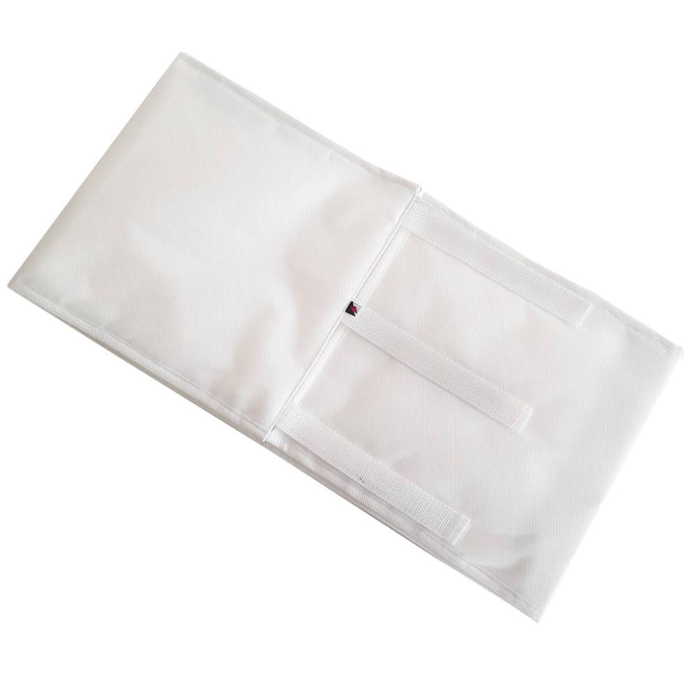 Cinta Organizadora em TNT Grande para Mantas Cobertas 26cm x 105cm Branco