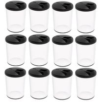 12 Farinheiras Porta Farofa Temperos 400ml Crippa Preto Tampa para ir a Mesa