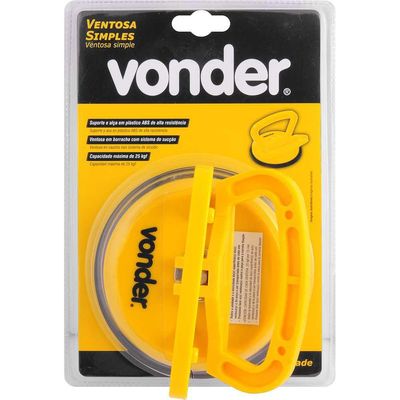 Ventosa simples 118 mm plástica VONDER