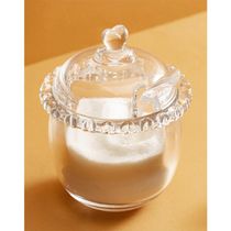 Açucareiro de Cristal 280ml de Coração Lyor com Colher Transparente
