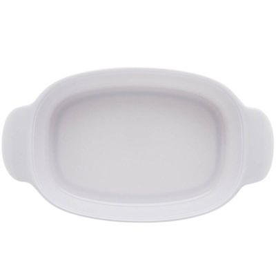 Kit 5 Travessas para Servir de Melamina Branca 23cm com Alças para Restaurantes Casa Milão Lyor