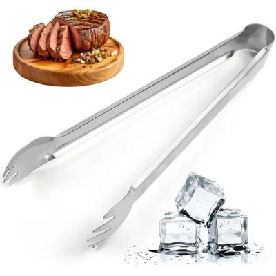 Pegador de Gelo Churrasco Aço Inox Weck 18cm Multiuso Bar Frios Carnes Frutas