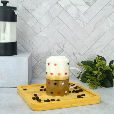 Bandeja de Bambu Square Lyor 17x17cm Prato Pequeno Quadrado para Servir Casa Eventos