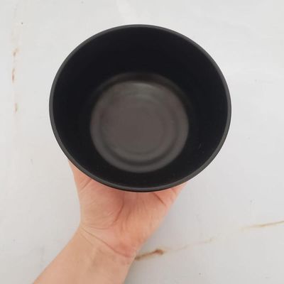 Bowl de Melamina Tóquio Lyor Preto 450ml Oriental Shimeji Yakisoba Pote Redondo