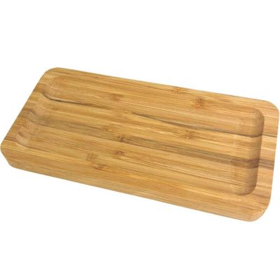 Kit 10 Bandejas de Bambu Retangulares para Cozinha 20x10cm Petisqueiras Multiuso Hire Lyor