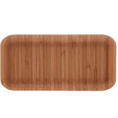 Kit 10 Bandejas de Bambu Retangulares para Cozinha 20x10cm Petisqueiras Multiuso Hire Lyor
