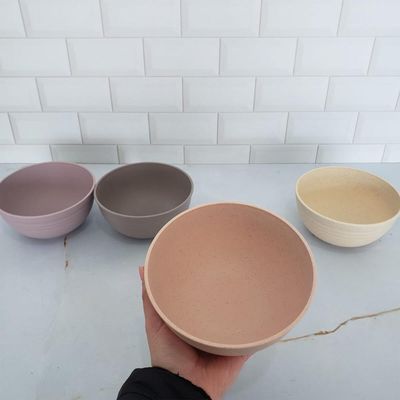 Bowl de Bambu Ecológico Cumbuca Grande 15x7cm Sortido Sobremesa Frutas Petiscos