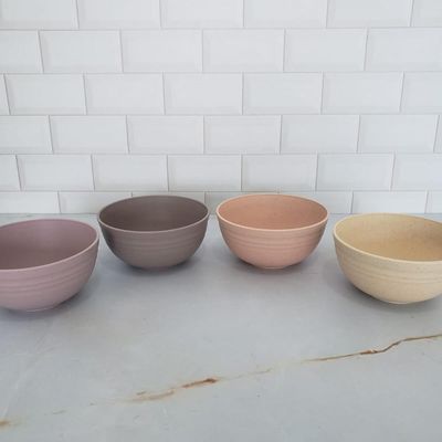 Bowl de Bambu Ecológico Cumbuca Grande 15x7cm Sortido Sobremesa Frutas Petiscos