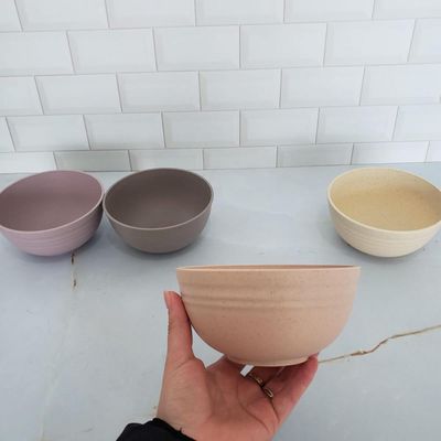 Bowl de Bambu Ecológico Cumbuca Grande 15x7cm Sortido Sobremesa Frutas Petiscos