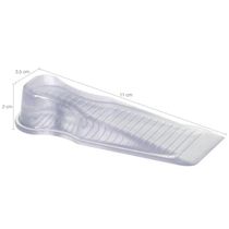 Aparador Trava Cunha de Porta Calço Transparente PVC Chão 11x3,5x2cm