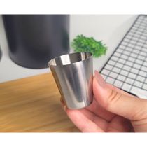 Copo Mini Aço Inox 30ml Cafe Molho Sobremesa Aperitivo 6un
