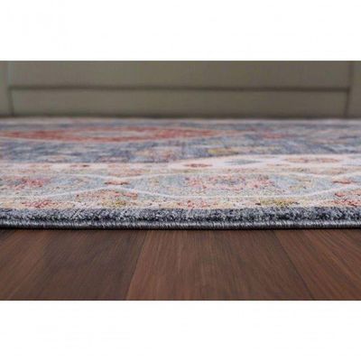 Tapete Turco Para Sala Coliseo 06 -100 X 150Cm Cinza