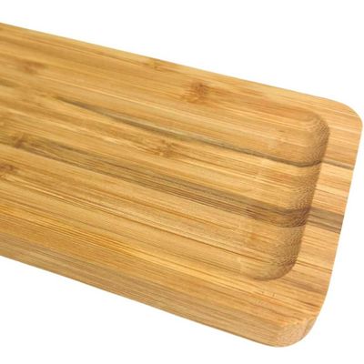 20 Bandejas de Bambu Retangular para Cozinha 20x10cm Petisqueiras Multiuso Hire Lyor