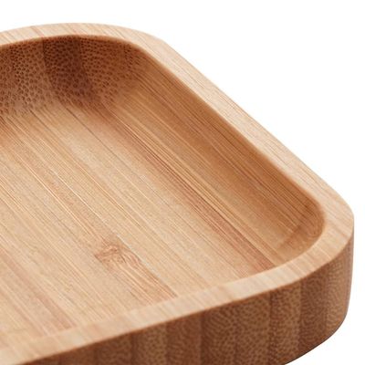 20 Bandejas de Bambu Retangular para Cozinha 20x10cm Petisqueiras Multiuso Hire Lyor