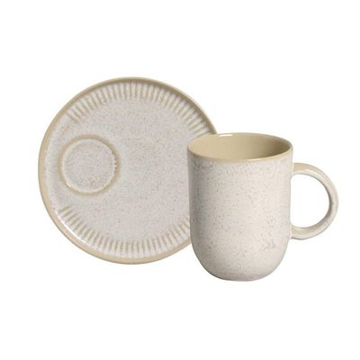 Conjunto De Canecas Com Pires 04 Peças Linhas Latte Porto Brasil