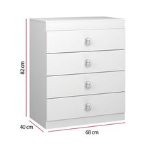 Cômoda Infantil Satriani Flex 3 Cores Em 1