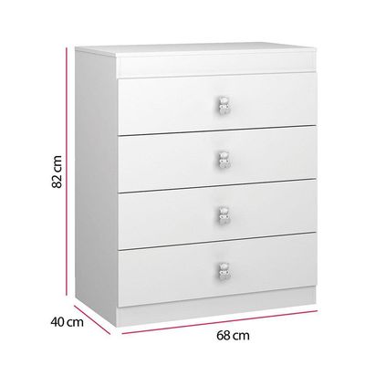 Cômoda Infantil Satriani Flex 3 Cores Em 1