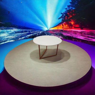 Mesa De Centro Jade Clean Pés De Aço Elegância Durabilidade