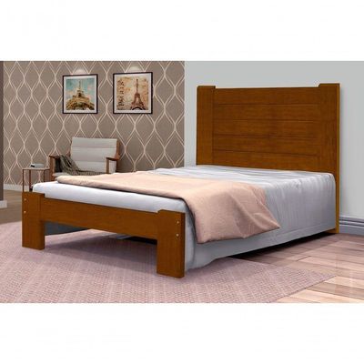 Cama Solteirão Dubai Angelim Pedra/Tauari Imbuia