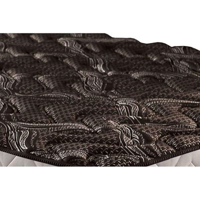 Cama Box Queen: Colchão Espuma D33 Paropas Pasquale Plus + Base CRC Suede Black(158x198)