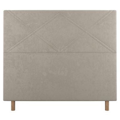 Cabeceira Cama Box Casal King Size Cairo 195cm Bege