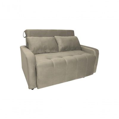 Sofá Cama Para Sala De Estar Amora New Veludo Matrix - Capp Cappuccino
