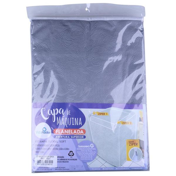 Capa para Máquina de Lavar Flan com Visor Superior Tamanho G Vida Pratika Sortida