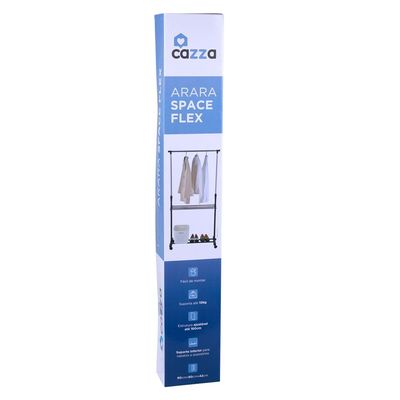 Arara de Roupas 90x160cm Space Flex Cazza