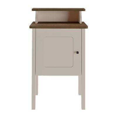 Mesa De Apoio Charlotte Pinho/off White Artely Pinho/off White