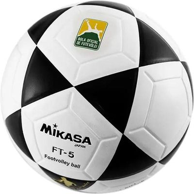 Bola De Futevôlei Mikasa Ft-5 Branca E Preta - Oficial