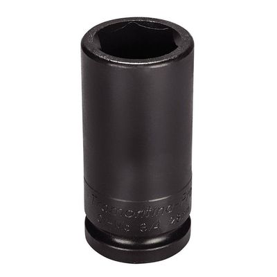 Soquete De Impacto Sextavado Longo Em Aço Cromo Molibdênio 30 Mm - Encaixe 3/4'' Pro