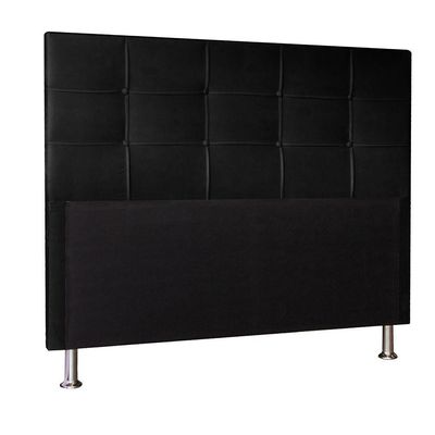 Cabeceira Solteiro 0,90m Roma Suede Preto