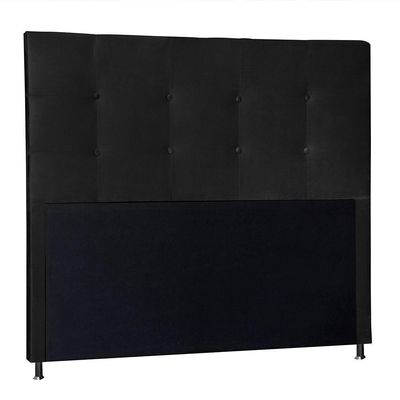 Cabeceira Solteiro 0,90m Berlim Suede Preto