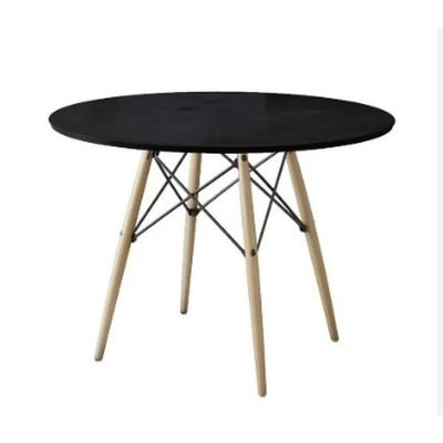 Mesa De Jantar Redonda Eames Eiffel 120cm Preta
