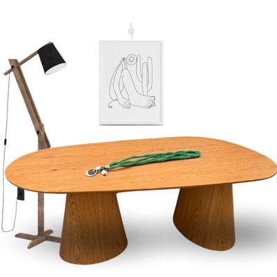 Mesa De Jantar Organica Tripper Em Freijo 220x122cm