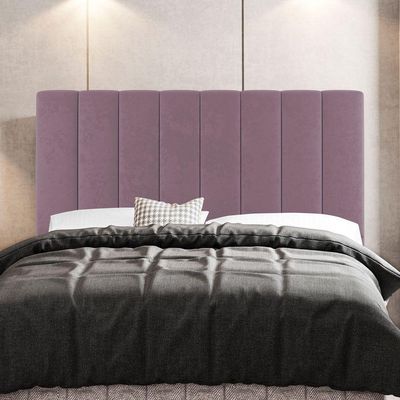 Kit Cabeceira E Baú Cama Box King Size Cora 195cm Suede Rosé